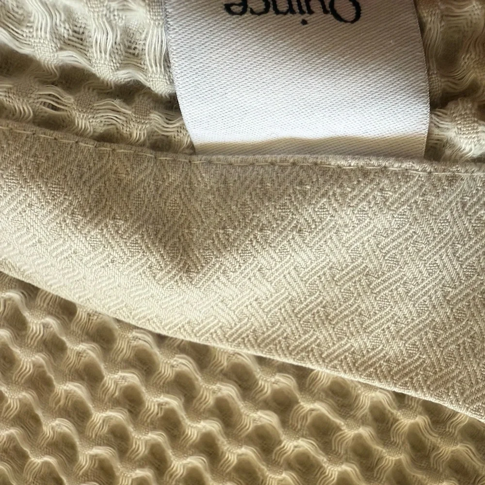 Organic Turkish Waffle Hand Towels - Cream